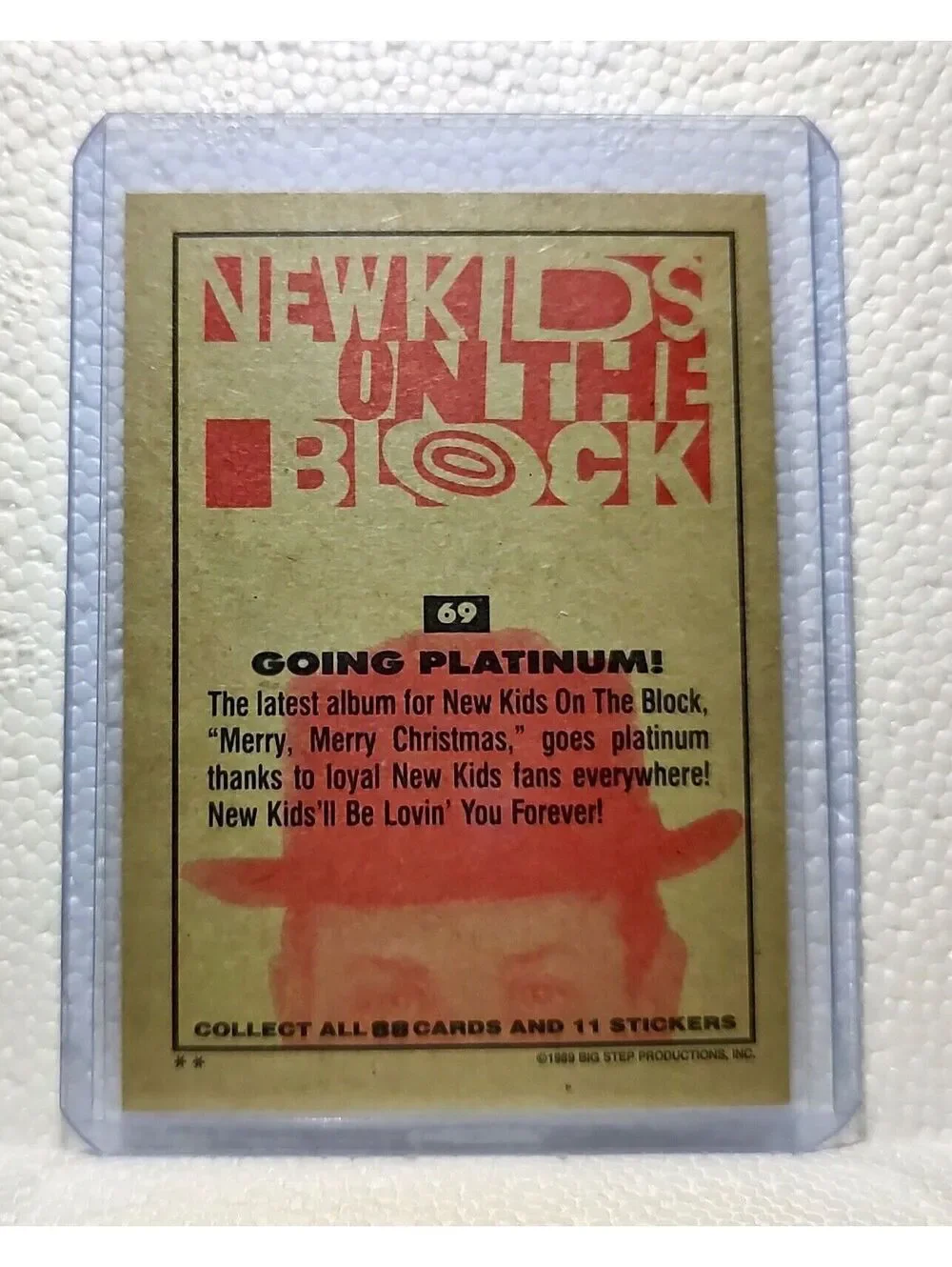 Going Platinum! 1989 New Kids on the Block #69 Trading Card